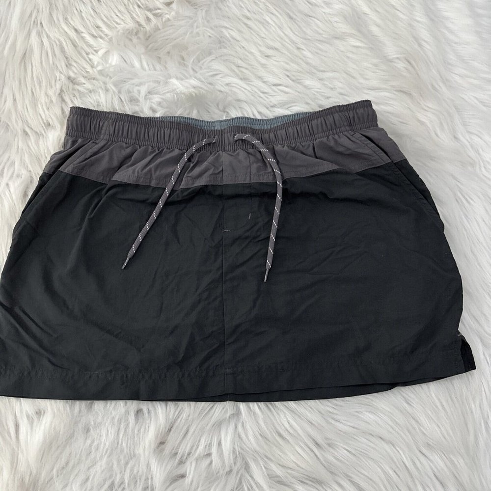 Columbia Womens Small Dark Gray Hiking Skort Elastic Waist Quick Dry